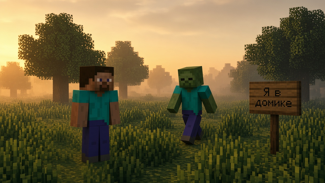 Я в домике мод Minecraft