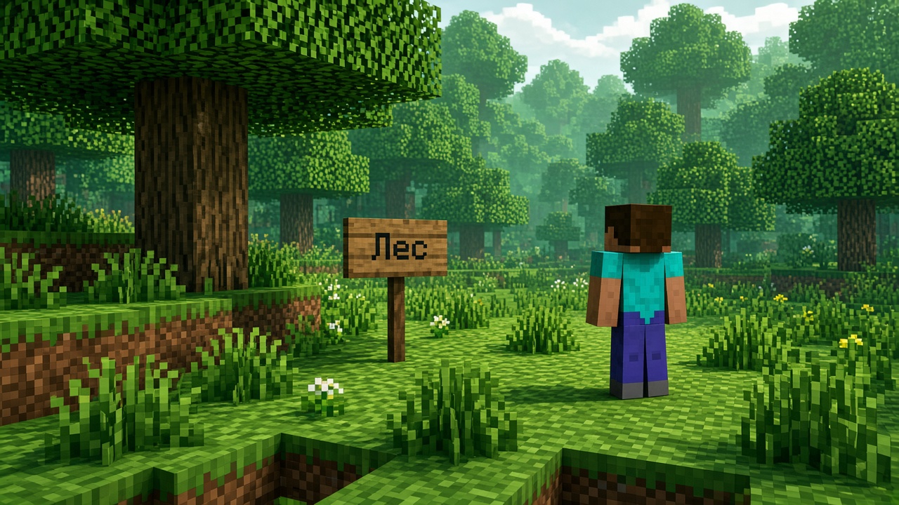 Лес шейдер Minecraft