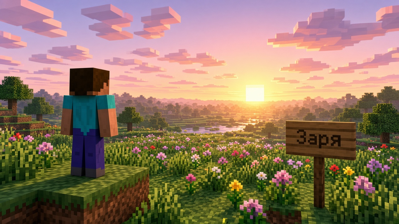 Заря шейдер Minecraft