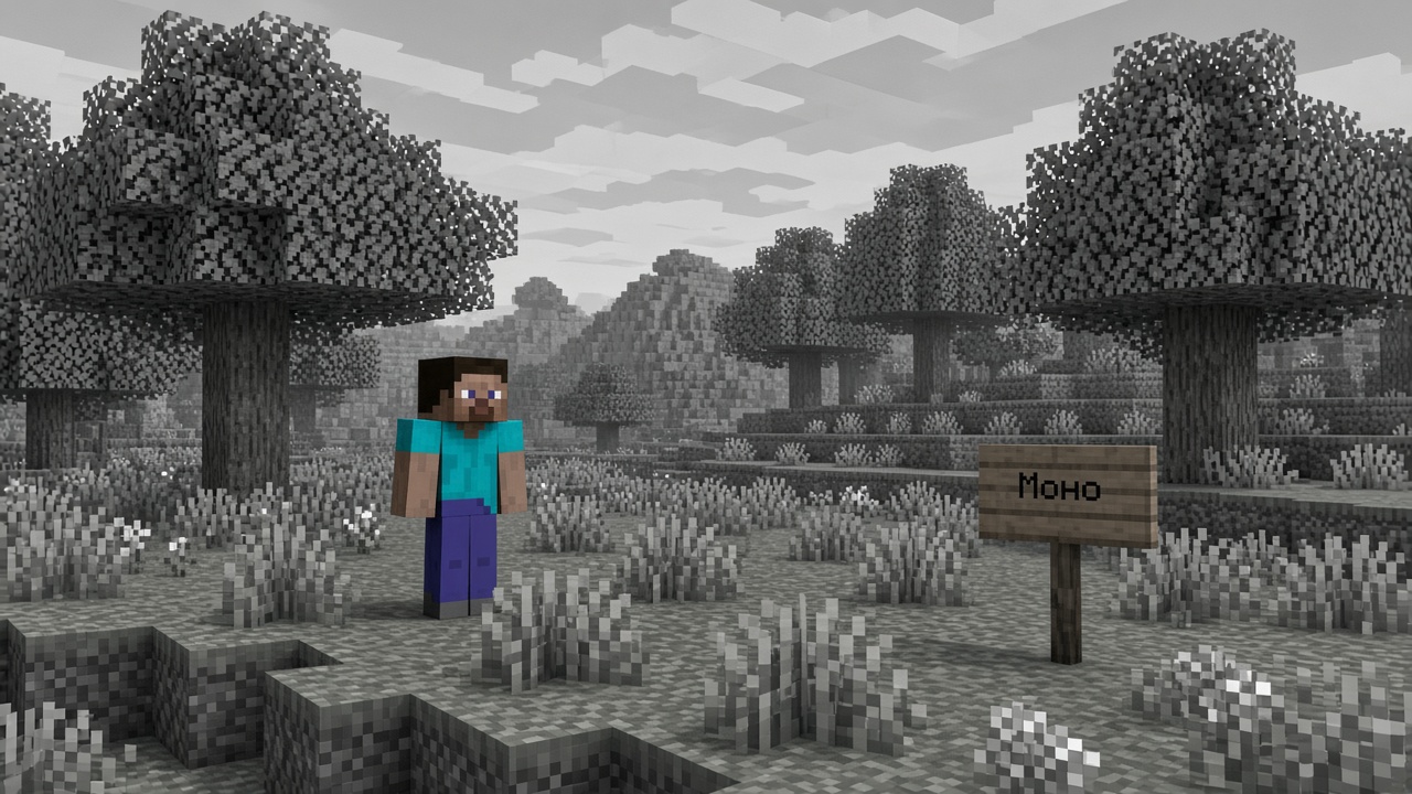Моно шейдер Minecraft