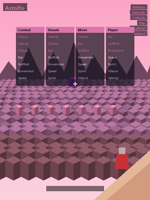 Astolfo — чит клиент Minecraft