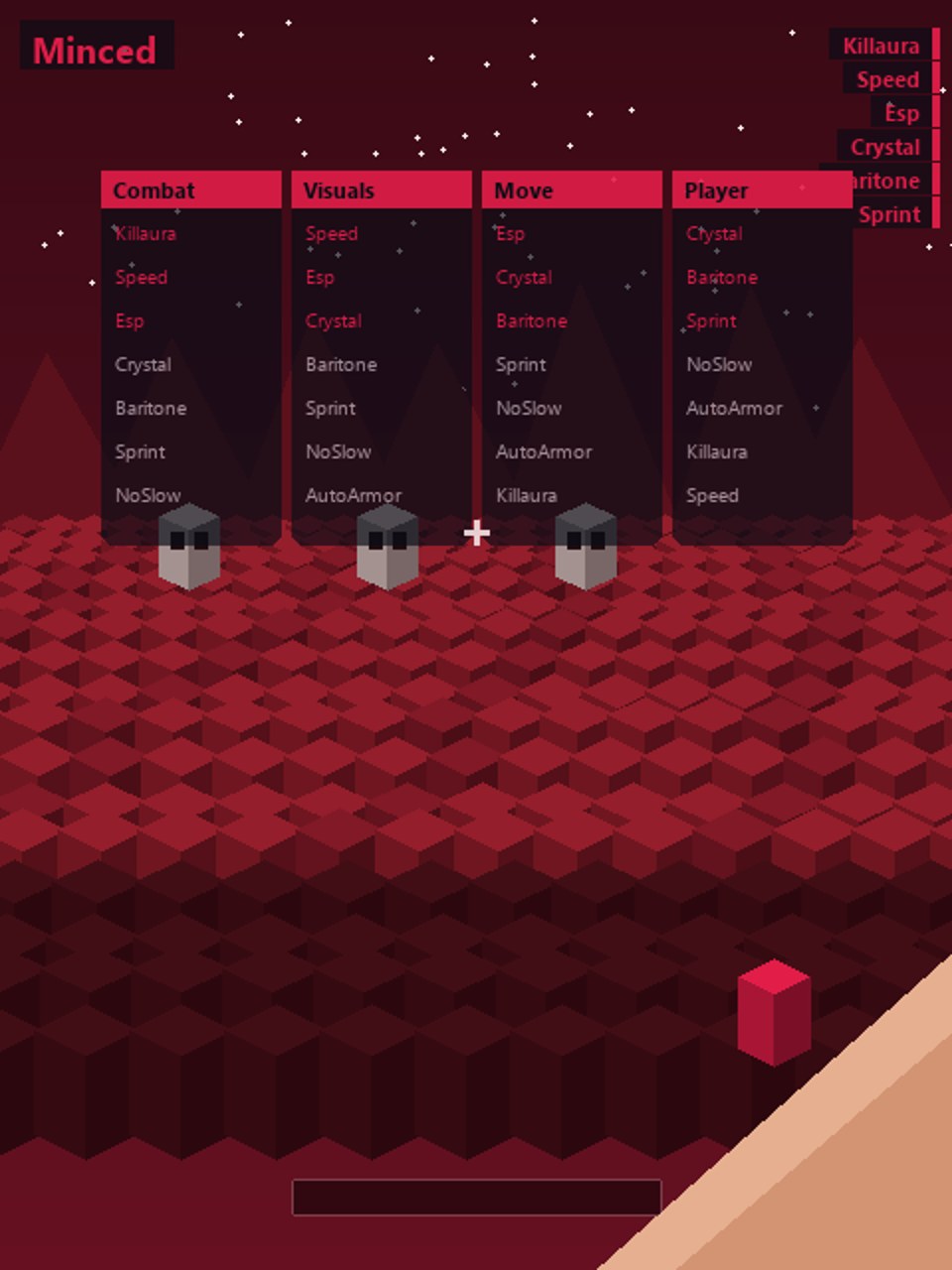 Minced — чит клиент Minecraft