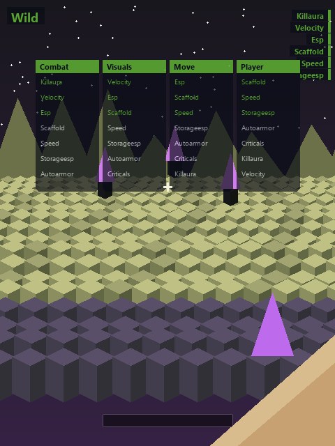 Wild — чит клиент Minecraft
